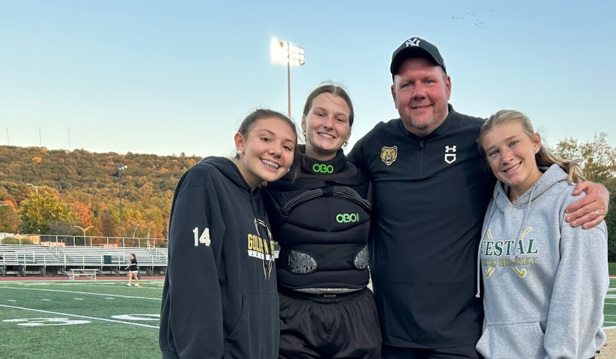 Adriana Wenban, Mia Jolie Fey, Assistant Coach Dan Greenman, and Rachel Ouinett