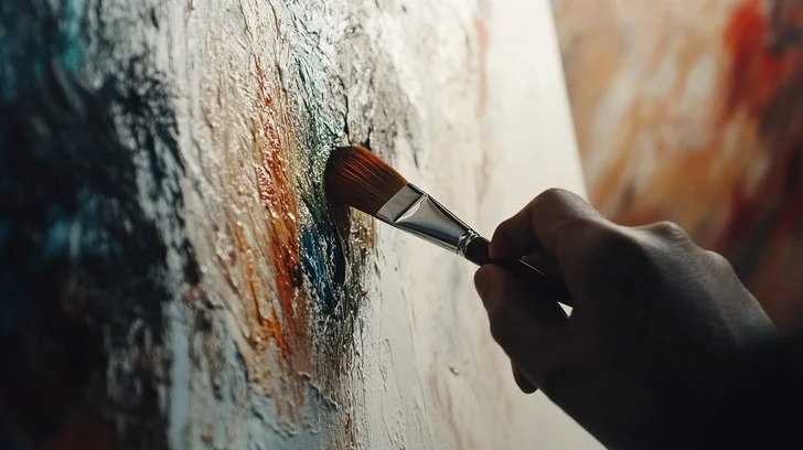 Artistic brush stroke by StockCake